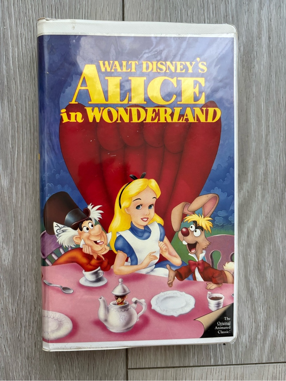 ALICE IN WONDERLAND VHS Disney Animated Movie~ Black Diamond